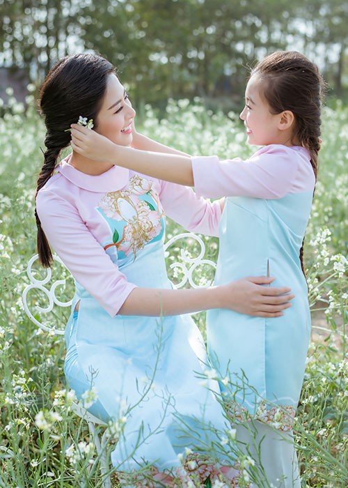 HH Ngoc Han dien ao dai doi cung sao nhi Bao Han-Hinh-13